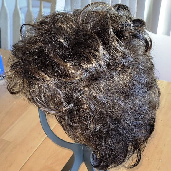 Synthetic Wig, Cap, Scarf, Wig Stand, and Net (61)